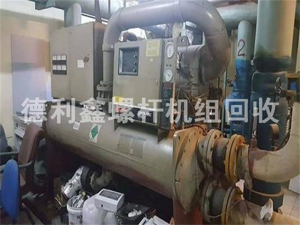 北京二手螺杆机组回收，回收螺杆冷水机组